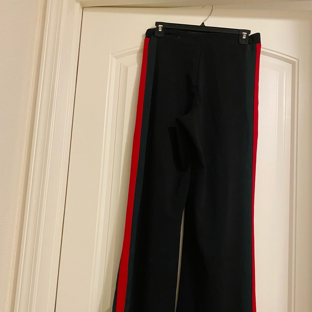 Black and Gucci open leg dress pants